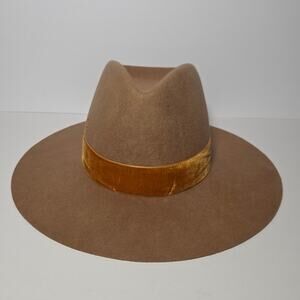 Lack of Color Teak Rancher 100% Australian Wool Felt Fedora Hat-Size Small 55 cm